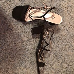 Cute black dressy sandals